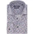 Modern fit Ledub katoenen overhemd blauw geprint