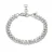 Abrazi rhodium plated armband Lofty