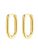 Hey Happiness Oorbellen ‘Ellipse’  goud