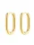 Hey Happiness Oorbellen ‘Ellipse’  goud