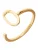 Design Letters Ring  goud