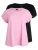 Zizzi Shirt ‘MKatja’  lichtroze / zwart