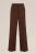 WE Fashion – Dames wide leg pantalon – Regular fit – Bruin –
