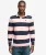 Athletic Stripe Rugby Top Relaxed Pasvorm Pink