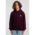 America Today hoodie met tekst – bordeauxrood