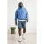 TRENDYOL MAN Heren Blauw Effen Lang Oversized Sweatshirts