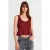 Gestructureerde Katoen-modal Crop Cami Blouse