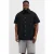 JACK & JONES PLUS SIZE regular casual overhemd met linnen zwart