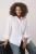Trendyol Curve Dames Wit Effen Lang Regular fit Grote maten Overhemden