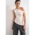 TOPSHOP asymmetrische top ecru