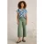 White Stuff Tia Wide Leg Crop Jean Mid Green
