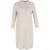 Escada knielange jurk met mandarijnkraag in beige triacetaat