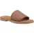 Hush Puppies Hetty Slide Leren Dames Tan Brede Sandalen