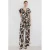 Mango gebloemde aansluitend jumpsuit ecru