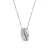 Orphelia Dames 925 Sterling Zilveren Hangertje met Ketting – Wit ZH-4481