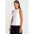 Aansluitende Mouwloze Peplum Blouse