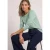 Basic shirt met boothals