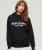 Sport Luxe Hoodie met Losse Pasvorm Zwart