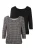 VIVANCE Shirt  zwart / wit