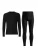 ZUBEK Joggingpak ‘Men’s Merino Wool Base Layer Set | Longsleeve + Long Johns’  zwart