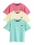 Superdry & Co Shirt  aqua / lichtgeel / pitaja roze
