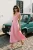 TRENDYOLMİLLA Dames Roze Effen Maxi Mouwloos Stijlvol/Avond Skater Jurken