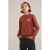 WE Fashion Blue Ridge longsleeve donkerbruin