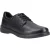 Hush Puppies Marco Leer Heren Zwart Veterschoenen