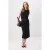 TRENDYOLMİLLA Dames Zwart Effen Midi Kokerrok- rok Rokken