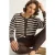 Haar Vlecht Brei Cardigan met Knopfsluiting