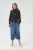 Blouse met lange mouwen Regular fit Black/Chalk Graphic Lines black