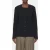 Closed V Cardigan Long Sleeve Knits Black