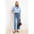 TRENDYOLMİLLA Dames Blauw Effen Culotte Hoge taille Jeans