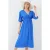 A-Form Fit Midi-jurk met V-hals en binddetail