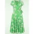Topvintage exclusive ~ Layla floral cross over jurk in groen