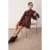 TRENDYOLMİLLA Dames Bruin Effen Kort / Mini Lang Casual Skater Jurken
