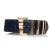 Gianni Versace Blauwe leren tailleriem met krokodillenprint