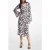 Michael Kors Pop Shdw Flr Midi Dress Black/white