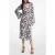 Michael Kors Pop Shdw Flr Midi Dress Black/white