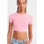 Dames Slim Fit Crop T-Shirt