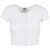 Dames-T-shirt Urban Classics cropped button up rib-grandes tailles