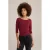 WE Fashion top donkerrood