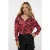 EsQualo Blouse Mesh Masterpiece Print