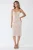 Vierkante Kraag Kant Midi Bodycon Jurk
