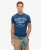 Superdry Mannen Copper Label T-shirt met Tekst Blauw