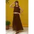 Elastische Taille Rok – Blouse met Zijsstrik Detail Muslin Set