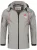 Arctic Seven Functionele jas  lichtgrijs / rood / wit