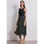 Street One Dames Midi-jurk met structuurmix en print in Groen