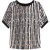 Bugatti Damen Blouse met korte mouwen en grafische print van 100% viscose