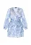 faina Jurk  blauw / wit